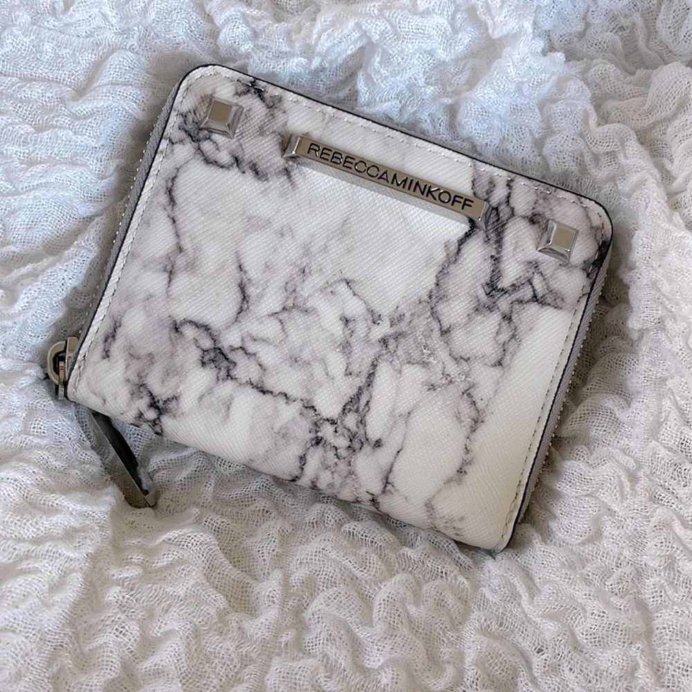 Rebecca Minkoff Small Zipper Marble Wallet